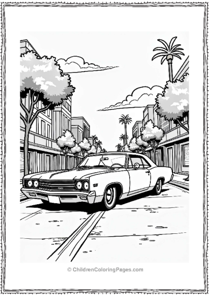 Lowrider Cars Cruisin The Night Free PDF Printable