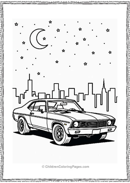 Lowrider Cars Under The Stars Free PDF Printable