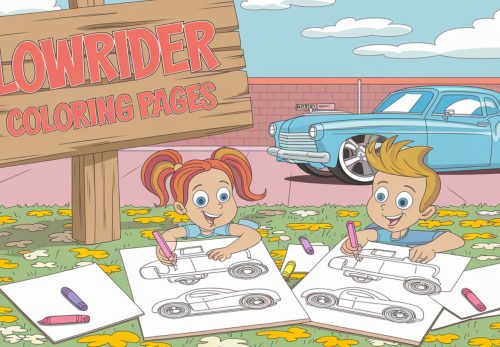 Lowrider Coloring Pages – Free PDF Printables 🚗🎵🖼️👨‍👩‍👧‍👦