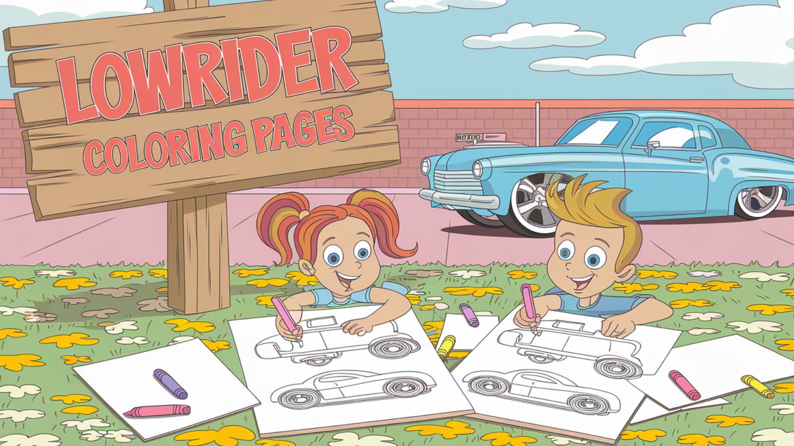 Lowrider Coloring Pages – Free PDF Printables 🚗🎵🖼️👨‍👩‍👧‍👦