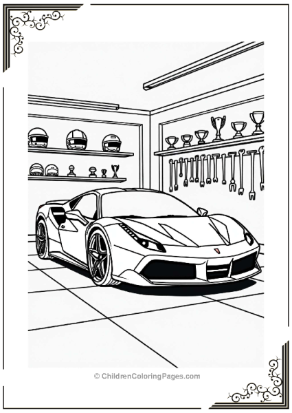 Luxury Sports Cars In A Minimalist Garage Free PDF Printable