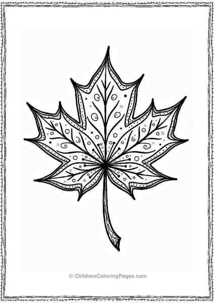 Maple Leaf Mandala Design Free PDF Printable