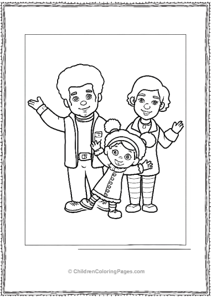 Miss Elaina With Lady Elaina And Music Man Stan From Daniel Tiger Free PDF Printable
