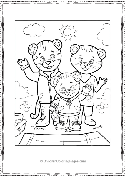 Mom And Dad Tiger With Daniel Tiger Free PDF Printable