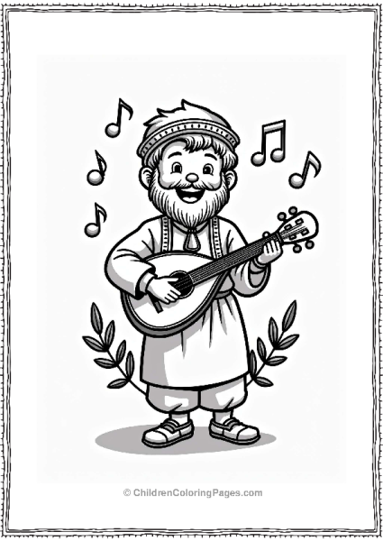Music Cheerful Greek Bouzouki Player Free PDF Printable