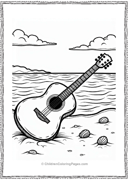 Music Cheerful Guitar By The Beach Free PDF Printable