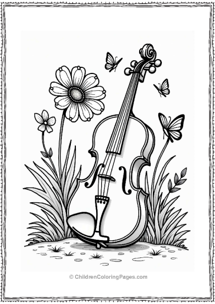 Music Fun Violin In The Garden Free PDF Printable