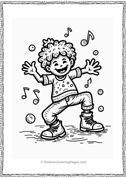 Music Funky Breakdancer In Action Free PDF Printable