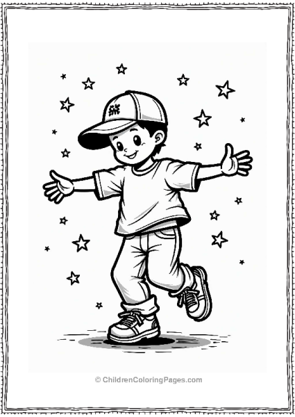 Music Hip Hop Dancer In Motion Free PDF Printable
