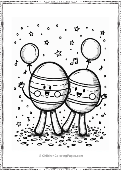 Music Playful Maracas In A Fiesta Free PDF Printable