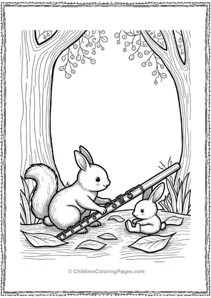 Music Whimsical Flute In The Forest Free PDF Printable
