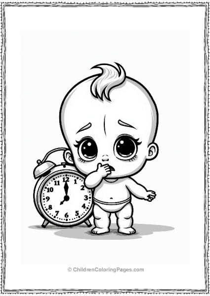 Nervous Cry Babies By Clock Free PDF Printable