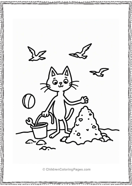 Pete The Cat At The Beach Free PDF Printable
