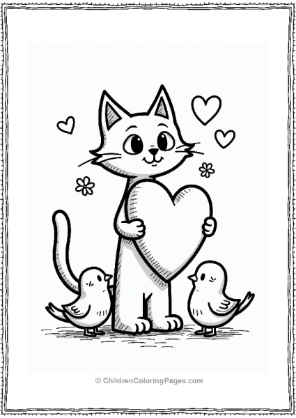 Pete The Cat Celebrating Valentines Day Free PDF Printable