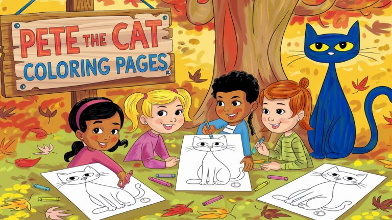Pete The Cat Coloring Pages