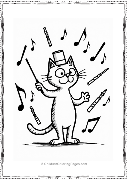 Pete The Cat Conducting An Orchestra Free PDF Printable