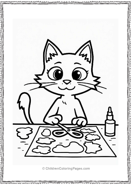 Pete The Cat Crafting A Collage Free PDF Printable