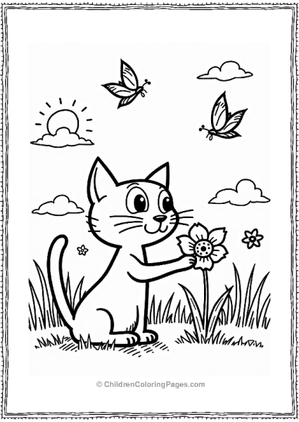 Pete The Cat Enjoying Spring Free PDF Printable