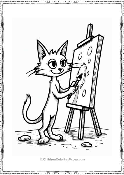 Pete The Cat Painting A Canvas Free PDF Printable