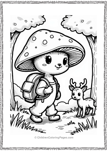 Portobello Mushroom Adventure In The Forest Free PDF Printable