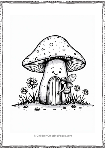 Portobello Mushroom Fairy House Free PDF Printable