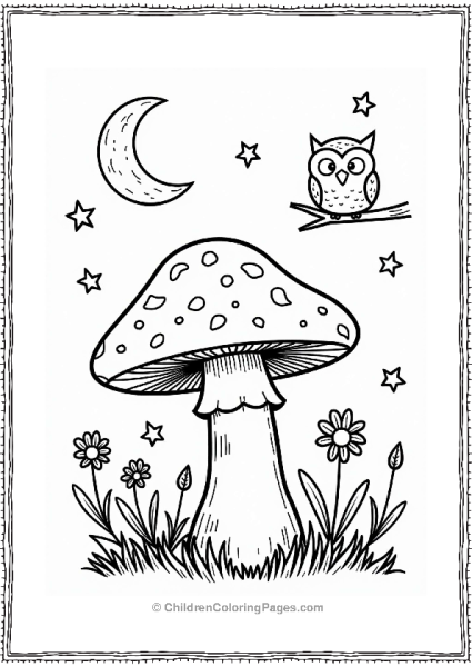 Portobello Mushroom Under The Stars Free PDF Printable