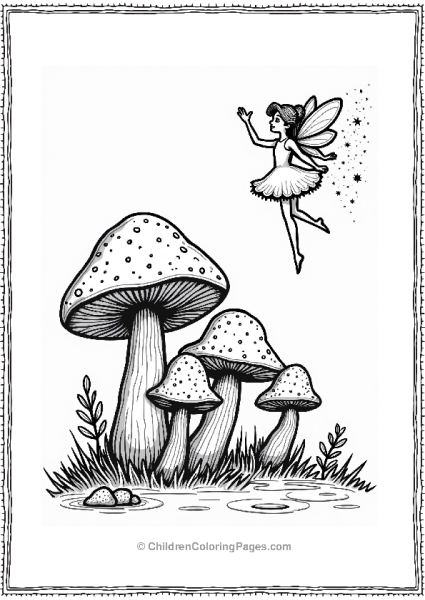 Portobello Mushrooms In A Magical Forest Free PDF Printable