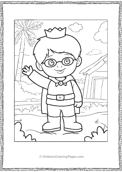 Prince Wednesday From Daniel Tiger Scaled Free PDF Printable