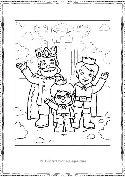 Prince Wednesday With King Friday And Prince Tuesday From Daniel Tiger Free PDF Printable