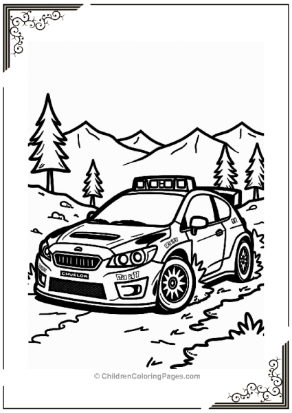 Rally Sports Cars With Adventure Stickers Free PDF Printable
