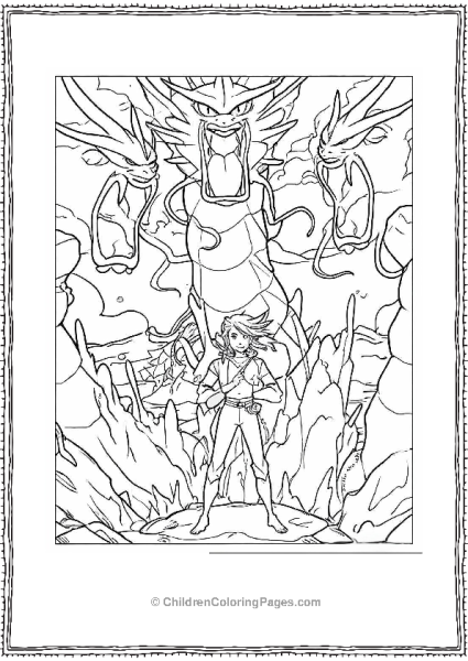Rocket James With Gyarados Free PDF Printable
