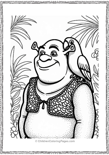 Shrek With A Chatty Parrot Free PDF Printable
