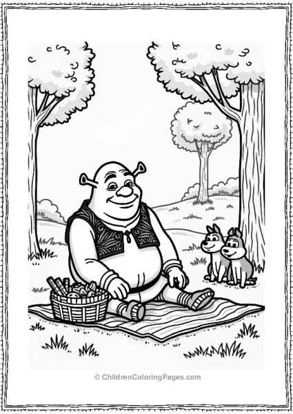 Shreks Picnic In Nature Free PDF Printable