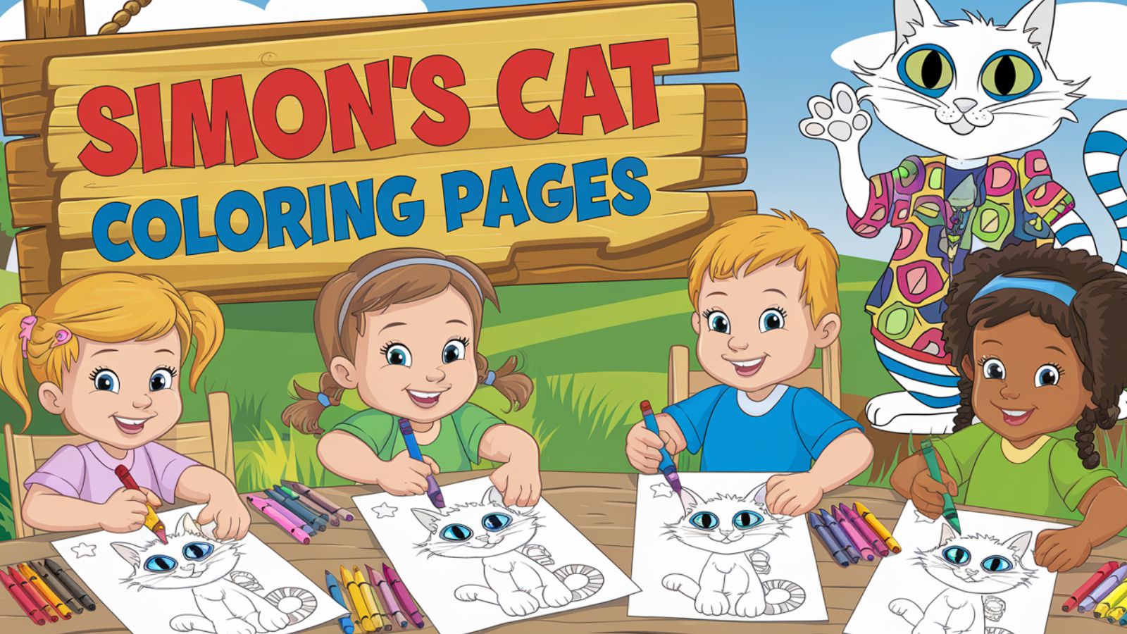 Simon’s Cat Coloring Pages – Free PDF Printables 😸🐱🐾
