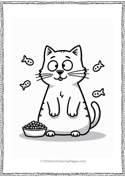 Simon’s Cat Begging For Treats Free PDF Printable