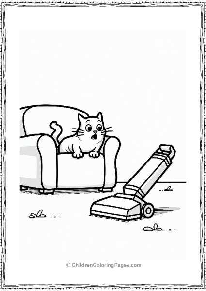 Simon’s Cat Hiding From A Vacuum Free PDF Printable
