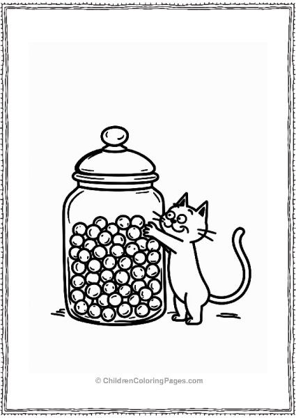 Simon’s Cat In A Candy Jar 1 Free PDF Printable