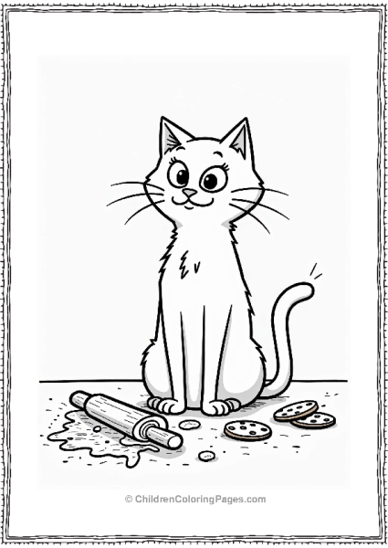 Simon’s Cat In A Messy Kitchen Free PDF Printable