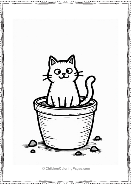 Simon’s Cat In A Plant Pot Free PDF Printable