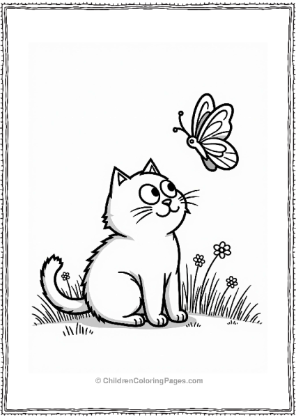 Simon’s Cat Stalking A Butterfly Free PDF Printable