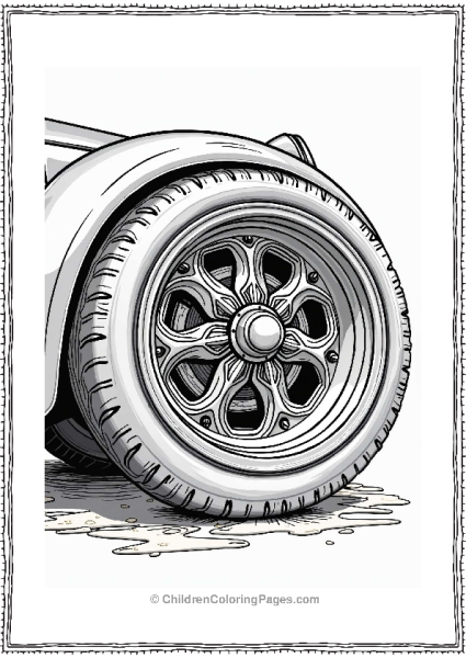Stylish Lowrider Wheel Design Free PDF Printable
