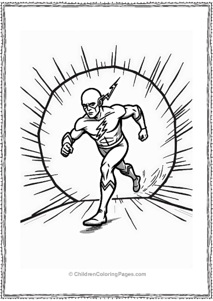 The Flash In A Lightning Tunnel Free PDF Printable