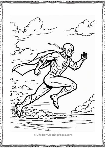 The Flash Racing In A Thunderstorm Free PDF Printable