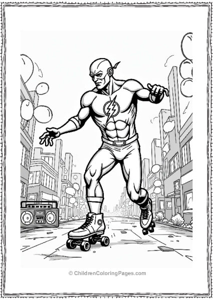 The Flash Roller Skating In The 1980s Free PDF Printable