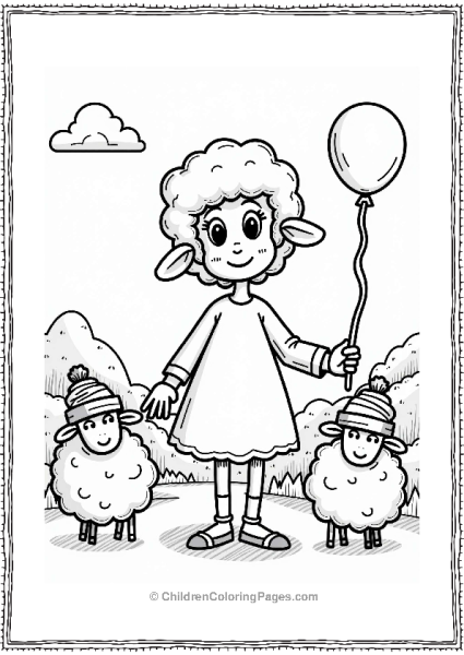 Toy Story Bo Peep With Friendly Sheep Free PDF Printable