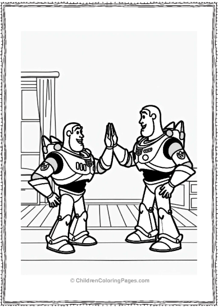 Toy Story Buzz Lightyear High Fiving Action Figure Free PDF Printable