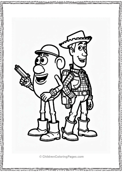 Toy Story Characters Mr Potato Head And Toy Soldier Free PDF Printable