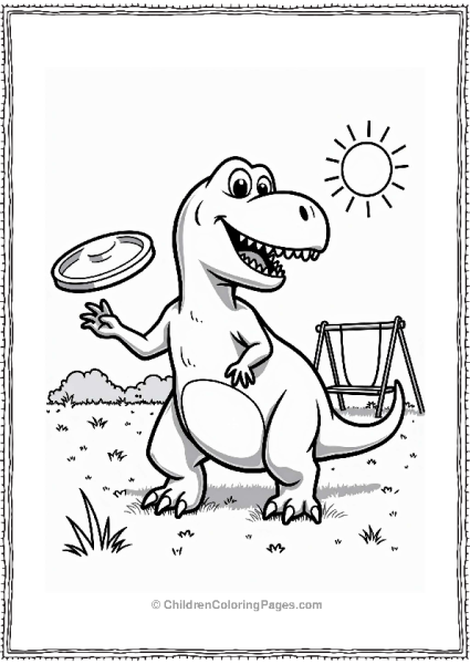 Toy Story Rex Playing In The Park Free PDF Printable