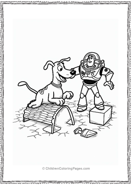Toy Story Slinky Dogs Obstacle Course With Buzz Free PDF Printable