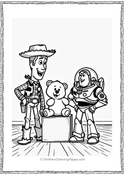 Toy Story Woody And Buzz In A Toy Room Free PDF Printable